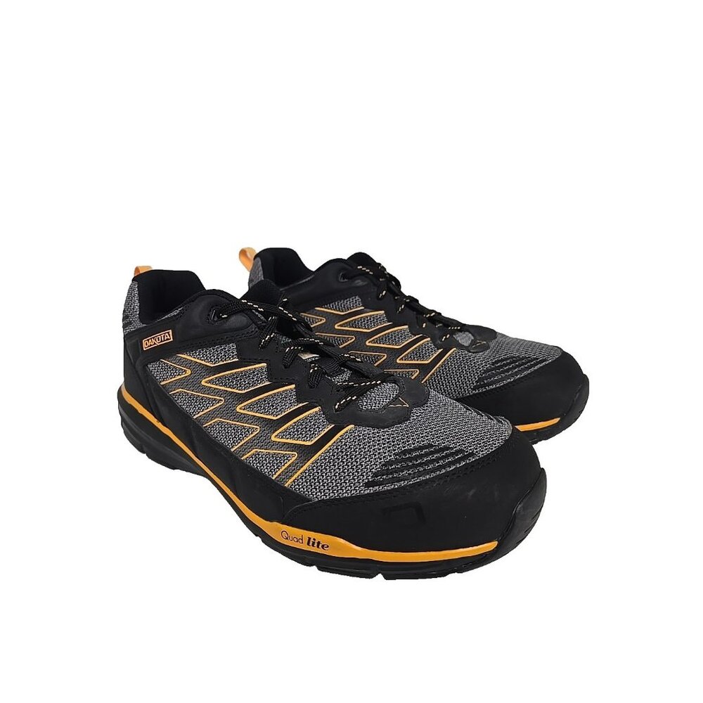 DAKOTA Mens 3604 Aluminum Toe Steel Plate Quad Lite Work Shoe 5ANDDK8 Gray 11M - Picture 1 of 8